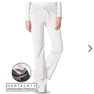 CHEROKEE INFINITY DRAWSTRING WHITE SCRUB PANTS
